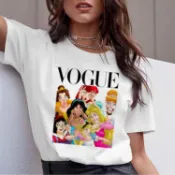  惡搞公主VOGUE 印花短袖圓領T恤 Vogue Princess T Shirt women