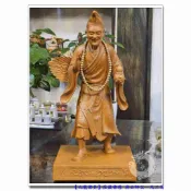 【九龍佛具】濟公活佛 濟公 站姿濟公禪師 濟癲﹝高級樟木 一尺三高﹞佛桌神桌佛櫥佛聯神明彩公媽龕佛俱用品批發@台北板橋