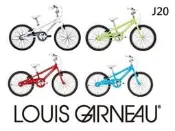【精選特賣】LOUIS GARNEAU J20 230mm 20吋 單速 兒童腳踏車 四色 加贈➫2021寵愛寶貝禮
