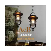 (店+)［ACB照明]  LOFT 新復古音符油燈 經典復古吊燈 黑色霧面 工業風吊燈 過道燈 美式燈 露營主燈