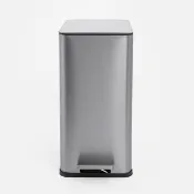 【特力屋】傑恩緩降垃圾桶 不鏽鋼 10L