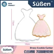 餅乾模【公主禮服】用在糖霜餅乾切模翻糖蛋糕蛋白粉愛素糖粉巧克力油性色粉色膏泰勒粉食用色素筆金粉金漆迪士尼公主灰姑娘艾莎