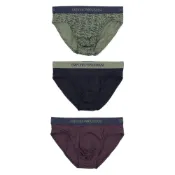 (店+)【EMPORIO ARMANI】阿瑪尼 EA7 FW24 Logo字母式純棉三角內褲 男款 3條裝