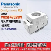 (店+)【Panasonic 國際牌】國際 星光 WCSF47629W 電視插座(末端型)【國際牌 星光系列 單品 電視機插座 末端型】