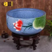 時尚家居 免運 特惠/附發票 魚缸 盆 水缸 陶瓷魚缸景德鎮陶瓷家用水缸養金魚缸荷花盆睡蓮碗蓮缸烏龜缸工廠直銷 店長推薦 售後保障 全館折扣 5s722