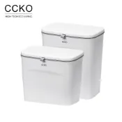 【CCKO】壁掛式垃圾桶 有蓋 7L 9L 無蓋 9L 廚餘桶 掛式垃圾桶 掀蓋垃圾桶 滑蓋垃圾桶 無蓋垃圾桶