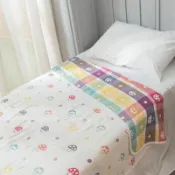 【10mois】日本製 六層紗四季被 140×200cm  (大人獨享/親子共蓋) 小蘑菇｜官方旗艦店