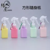 方形隨身瓶60ML【緣屋百貨】天天出貨 吊掛式噴霧瓶 噴霧瓶 分裝瓶 透明噴霧瓶 旅行攜帶外出瓶 分裝罐