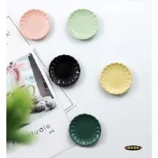 (店+)迷你仿真 碟子 盤子 花邊 花瓣型 甜品 盤 餐盤 D129 娃娃屋 袖珍 食玩 微縮 微景觀 模型
