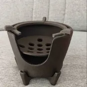 ✨✨日本蜂窩炭爐手工鑄鐵碳爐煮茶小風爐復古鐵壺碳爐