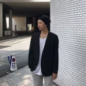 川澤百貨 休閒外套無領小西裝學生薄款單西長袖上衣潮