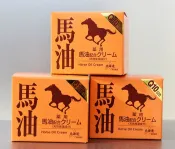 【DOKODEMO】Jun chemifa Co.，Ltd。 熊牧場 馬油 藥用馬油配方乳霜 北海道昭和新山 3入組