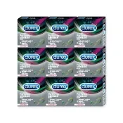 【Durex 杜蕾斯】飆風碼衛生套9盒(共27入 保險套/衛生套/安全套/避孕套/避孕/持久)