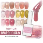 (店+)女王美學 【穿戴甲專用膠】心機白開水透色 透色指甲油 裸色指甲油 白色指甲油 凝膠指甲油 光療指甲油