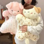 ✨免運✨玩偶安撫抱枕大象毛絨玩具娃娃女生睡覺靠枕上班族午休枕生日禮物