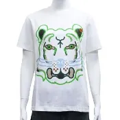 【KENZO】KENZO快樂老虎印花短袖T恤(女款/白)