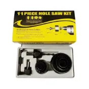 (店+)木工開孔器 11件 孔鋸 圓穴鋸 開孔器 圓孔鑽圓穴鑽 挖孔器 打眼套裝 木頭鑽孔器 超能玩工 包退0費用