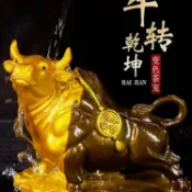 全球選品1館 生活百貨 變色茶寵牛擺件可養茶臺裝飾品水牛茶桌茶盤茶玩茶具茶道配件