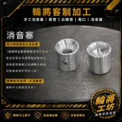 【消音塞】客制 手工消音塞 黑管 白鐵管 尾口 消音塞 23MM 26mm 29mm 大小 通用型 全車系 輪將