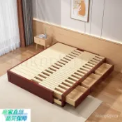 抽拉床 實木塌塌米床 多功能儲物推拉床 伸縮床框架 小戶型坐臥兩用床 地臺床 隱形床 收納床 發票 WUM5
