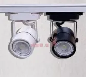 台灣桃園現貨~黑色/白色軌道燈,GU10的LED燈泡,店面,壁畫,藝術品,裝飾品用軌道燈,含LED燈泡,KG306