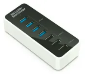 玉山最低比價網 [TW直購] BROWAY 極速 USB 3.0 4PORT HUB 集線器(含3埠USB智能充電) BW-U3036A _LW
