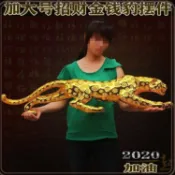 【熱銷】大號創意招財金錢豹擺件辦公室客廳酒櫃電視櫃裝飾品喬遷開業送禮