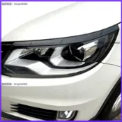 適用vw福斯 途觀車燈飾條 Tiguan車燈眉 MK1 2011-2016款 前大燈燈眉 車貼 車身外飾改裝 車燈貼膜