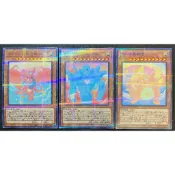 玩具主義) 遊戲王 手工同人卡 三幻神/神之卡 天空龍 巨神兵 翼神龍 日文全鑽 一組三張《實品拍攝》⑦