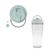【WOKY 沃廚】純透渾圓杯-ECOZEN® 880ml 復刻款專用杯蓋 (上蓋x1+密封圈x1+止水組x1)