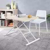 【百利市購物中心】《C&B》中崎氣壓式萬用無段升降桌-90*60CM