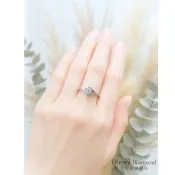 Alesai 艾尼希亞鑽石 1克拉 D/VVS1 玫瑰花鑽戒 (培育鑽石 3EX 車工)