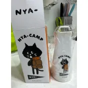 ♪ 草莓繽紛屋〃【全新絕版現貨】黑貓 NYA 風格露營 日本驚訝貓 全家 戶外露營燈/兩用燈/手電筒/LED 手提燈