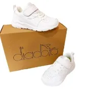 【DIADORA】4E超寬楦純白學生鞋 運動鞋 白色學生鞋