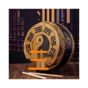 (店+)✨好物下殺✨正宗椿木黃牛皮白茬鼓道士道觀寺院中國鼓誦經佛具高音堂鼓法器鼓