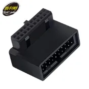 伽利略 USB3.0 19pin 公轉母 L型 轉接頭 (適用19pin缺口朝內)