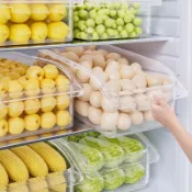 🌸冰箱收納盒🌸 免運 下殺價食品級冰箱收納盒保鮮盒廚房蔬菜水果整理盒冷凍雞蛋收納盒大容量