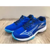 美津濃 兒童羽排球鞋 排球鞋 羽球鞋 室內鞋 膠底鞋 大童 V1GD230301 寶藍白 出清特價 零碼出清