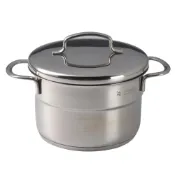 (店+)WMF  不鏽鋼迷你小湯鍋 (含蓋) 14cm 1.3L 泡麵鍋  (電磁爐 IH爐可用) 平輸品