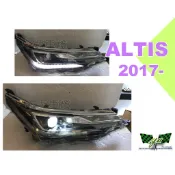 小亞車燈改裝＊新品 ALTIS 2017 2018 11.5代 低階升級高階 內建LED 黑框 魚眼 大燈