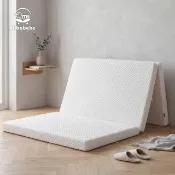 【Mibobebe】4D涼感水洗單人床墊 三折床墊 3尺/厚6cm(空氣纖維/護脊/水洗速乾/抗敏/防菌)