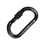 (店+)義大利 KONG 鉤環 Oval Alu Classic Screw Sleeve 鋁合金經典O型螺旋鎖扣 黑色