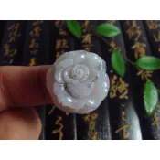 ◎臻品閣◎ 天然A貨魚卵玉髓《玫瑰花玉墬》032