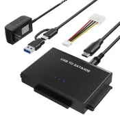 【全球優品匯】跨境TYPE-C硬盘转接器USB3.1转SATA IDE易驱线2.5英寸3.5转接线