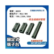 (店+)【日機】固定式 端子台 600V 15A 25A 35A 柵欄式端子台 護蓋端子台 端子盤