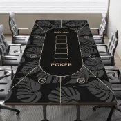 A撲克桌墊德撲桌布靜音耐磨墊棋牌室德州撲克加厚耐髒長方形檯布新年派對桌遊