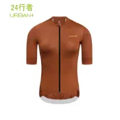 MONTON 24.行者焦糖色女款短上衣 腳踏車車衣 防曬車衣