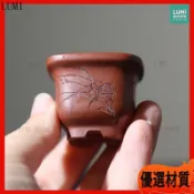 紫砂花盆 多肉花盆 拇指盆 迷你小盆栽 陶瓷花器 手工粗陶盆 辦公室桌面擺飾 透氣小品盆栽 園藝盆器 復古微型盆景盆