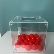 【台灣出貨】六面全透明無字  抽獎箱 抽籤箱 當衆選獎箱【促銷】