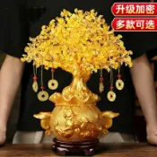 緹娜嚴選 tinaestore 【黃水晶搖錢樹擺件-多款可選-1款/組】升級加密水晶招財樹招財轉運聚寶(可單可混)-90101